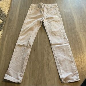 Uniqlo pale grey/purple straight leg jeans size 24
